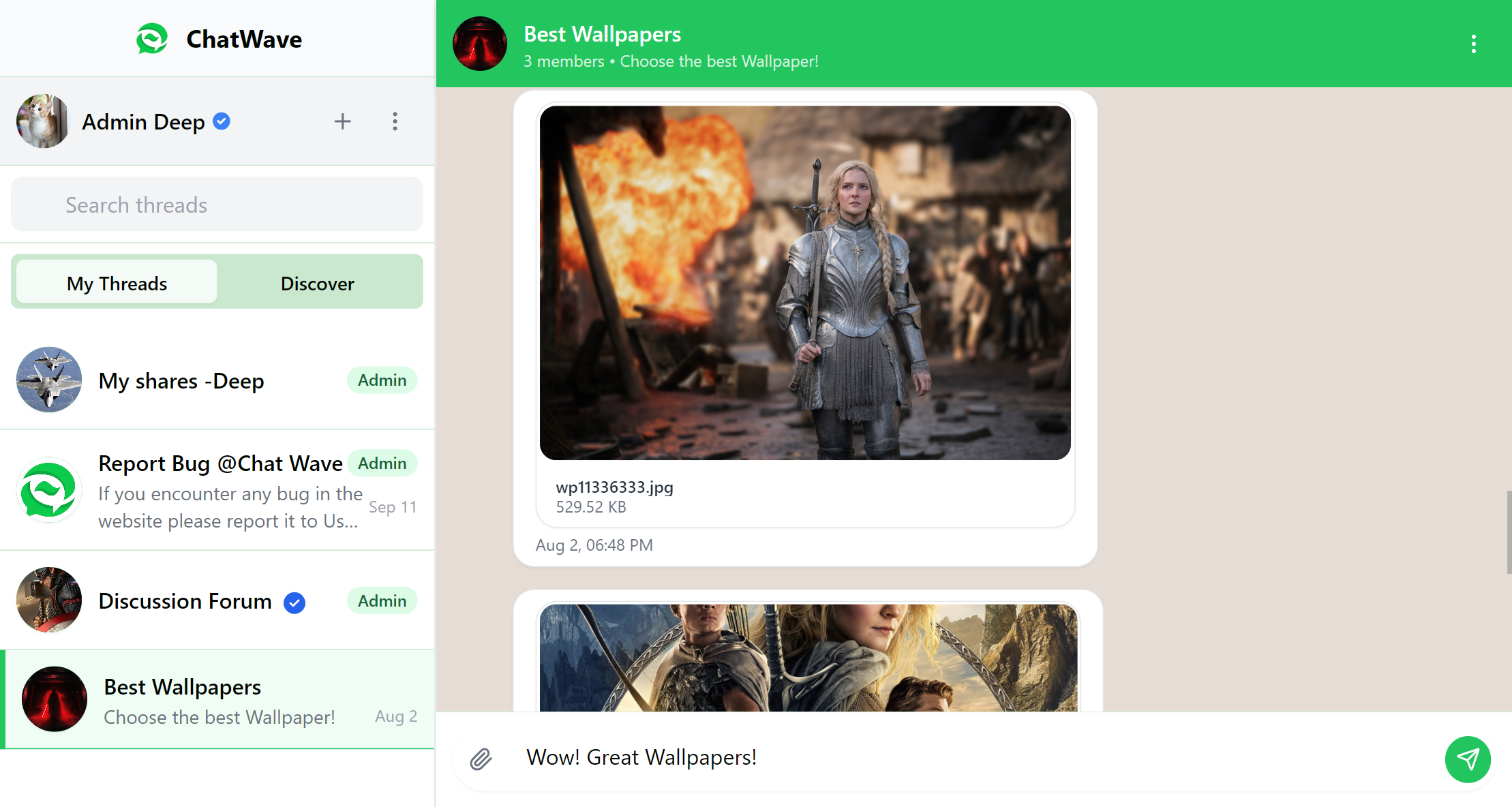 ChatWave Project Screenshot